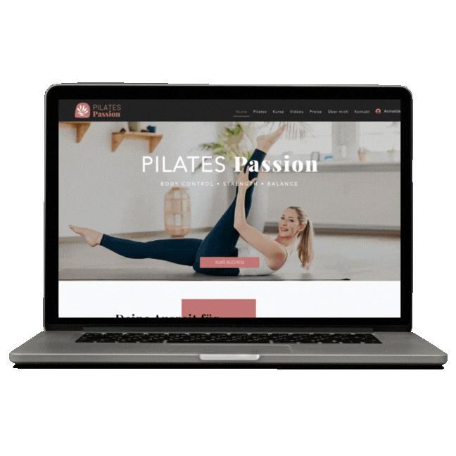 Website-Vorschau Pilates Passion